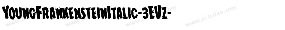 YoungFrankensteinItalic-3EVz字体转换