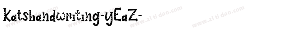 Katshandwriting-yEaZ字体转换