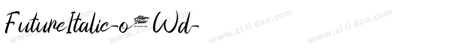 FutureItalic-o2Wd字体转换
