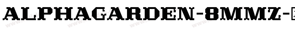 Alphagarden-8MMz字体转换