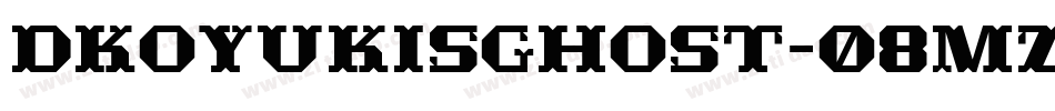 Dkoyukisghost-08Mz字体转换