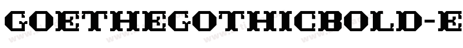 Goethegothicbold-ErMz字体转换