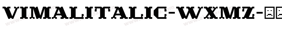 VimalItalic-wXMz字体转换
