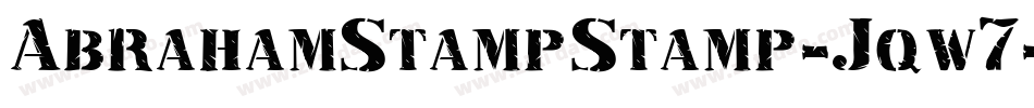 AbrahamStampStamp-Jqw7字体转换