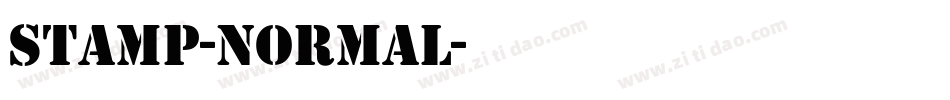 Stamp-Normal字体转换