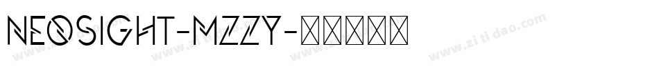 Neosight-MZzY字体转换