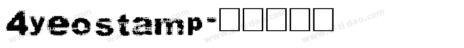 4yeostamp字体转换