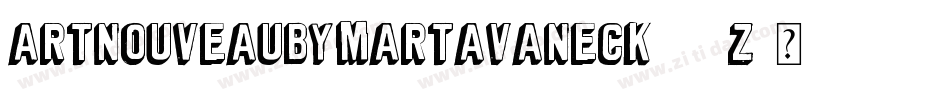 ArtNouveauByMartaVanEck-159Z字体转换