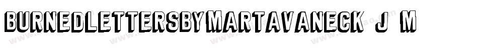 BurnedLettersByMartaVanEck-j7M9字体转换 BurnedLettersByMartaVanEck-j7M9字体转换
