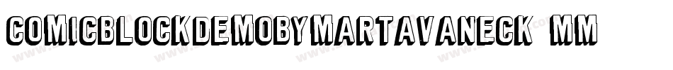 ComicBlockDemoByMartaVanEck-MmYJ字体转换