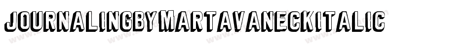 JournalingByMartaVanEckItalic-zqWG字体转换