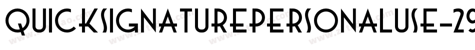 Quicksignaturepersonaluse-29DK字体转换