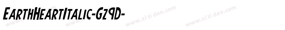 EarthHeartItalic-Gz9D字体转换
