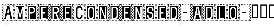 AmpereCondensed-adlo字体转换