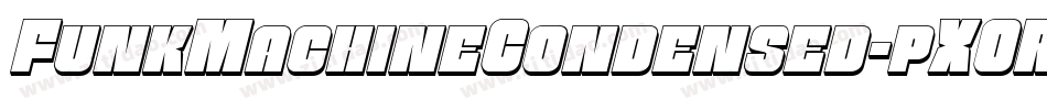 FunkMachineCondensed-pXOR字体转换