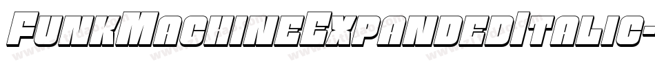 FunkMachineExpandedItalic-qgDx字体转换