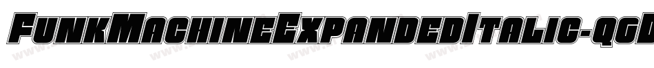 FunkMachineExpandedItalic-qgDx字体转换