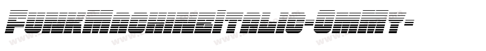FunkMachineItalic-GmMy字体转换