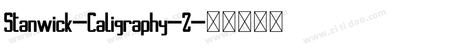 Stanwick-Caligraphy-2字体转换