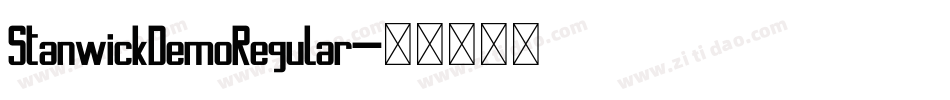 StanwickDemoRegular字体转换