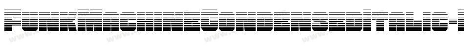FunkMachineCondensedItalic-Dv8d字体转换