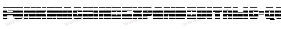 FunkMachineExpandedItalic-qgDx字体转换