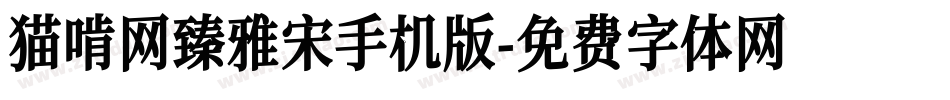 猫啃网臻雅宋手机版字体转换
