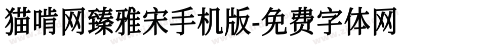 猫啃网臻雅宋手机版字体转换