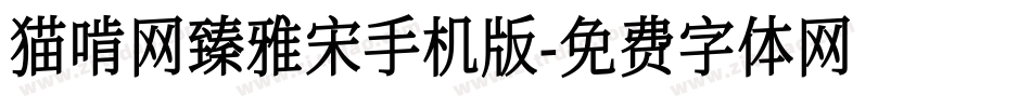 猫啃网臻雅宋手机版字体转换