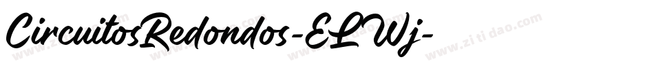 CircuitosRedondos-ELWj字体转换