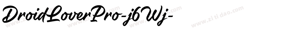 DroidLoverPro-j6Wj字体转换