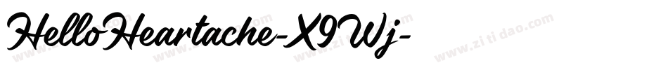 HelloHeartache-X9Wj字体转换
