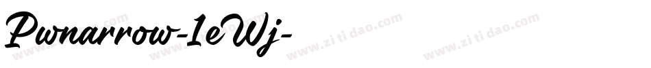 Pwnarrow-1eWj字体转换