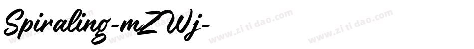 Spiraling-mZWj字体转换