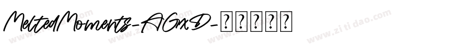 MeltedMoments-AGxD字体转换