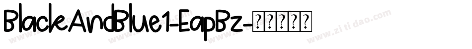 BlackAndBlue1-EapBz字体转换
