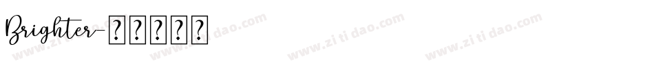 Brighter字体转换