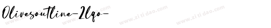Olivesoutline-2lqo字体转换