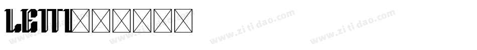 LETT1字体转换