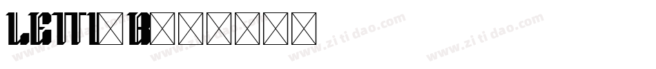LETT1_B字体转换