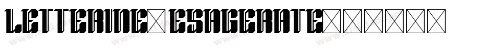 Letterine-Esagerate字体转换