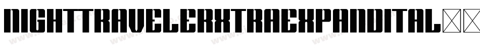 nighttravelerxtraexpandital字体转换