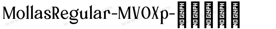MollasRegular-MVOXp字体转换