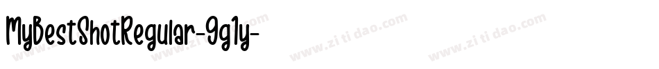 MyBestShotRegular-9g1y字体转换