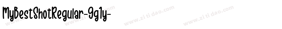 MyBestShotRegular-9g1y字体转换