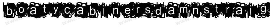 BoatycabinersDamnStraight-9aD5字体转换