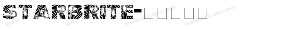 Starbrite字体转换