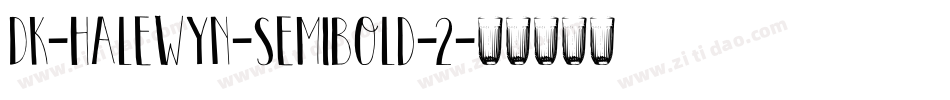 DK-Halewyn-SemiBold-2字体转换