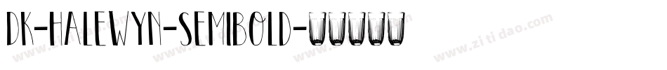 DK-Halewyn-SemiBold字体转换