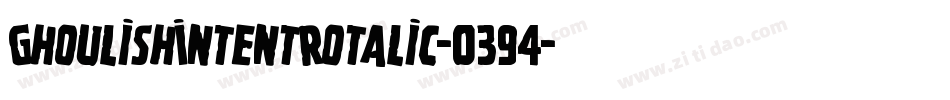 GhoulishIntentRotalic-0394字体转换